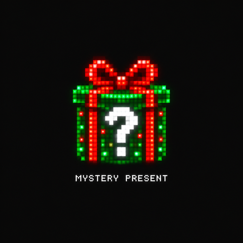 Mystery present pixel art icon