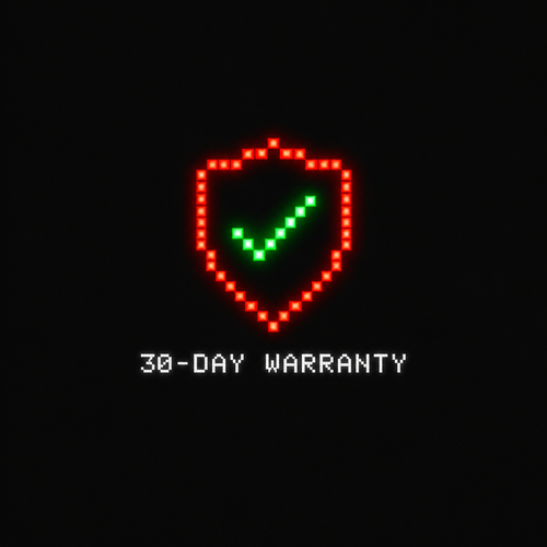 30-day warranty pixel art icon